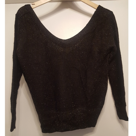 Forever 21 Sweaters - Forever21 black sparkle sweater